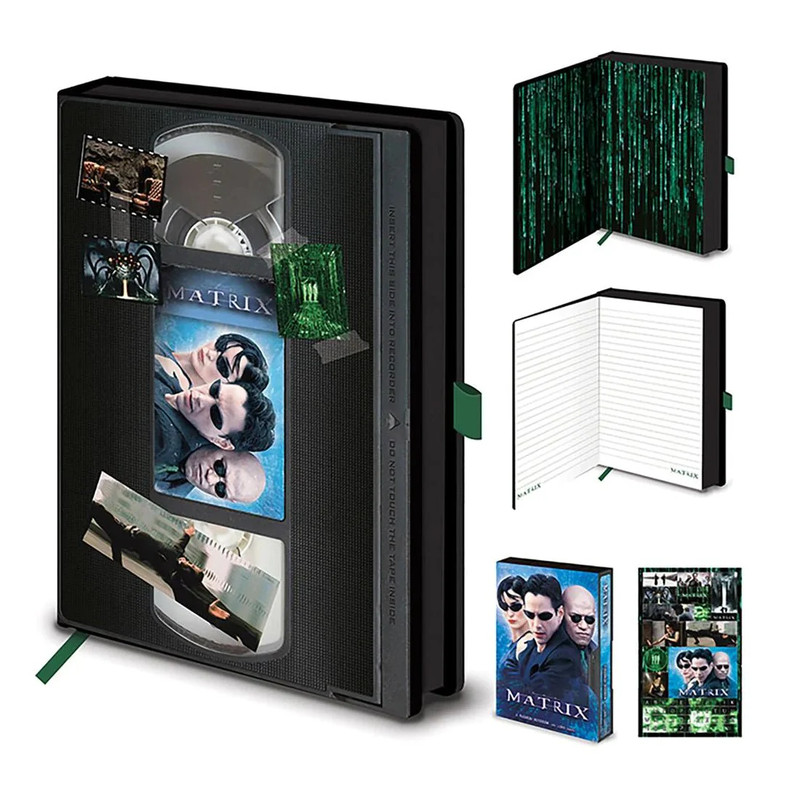 The Matrix VHS A5 Notebook - دفتر
